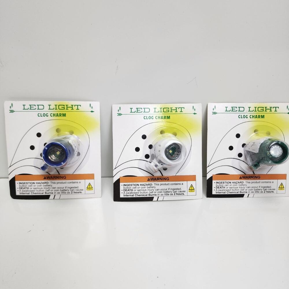 Target Shoe Decorations LED Light Clog Charms for Crocs Set of 3 NWT